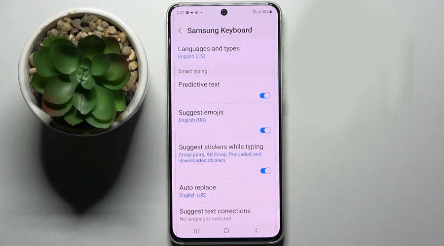 Cách bật, tắt tính năng Tự động sửa lỗi (Autocorrect) trên điện thoại Android, Samsung