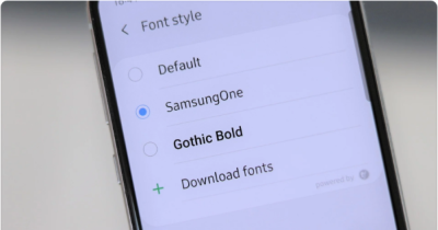 Cách sử dụng phông chữ SamsungOne trên điện thoại và đồng hồ thông minh Samsung
