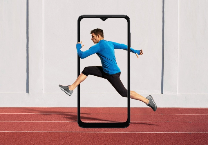 Xuất hiện ảnh thực tế đầu tiên của Galaxy A05 với thiết kế phẳng và viền sọc