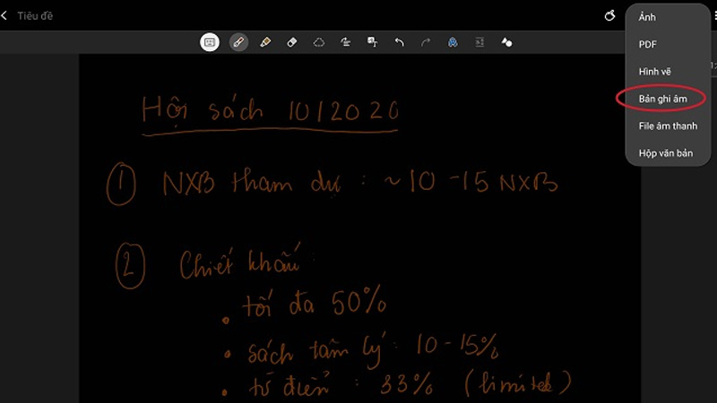 Sử dụng Audio Bookmark