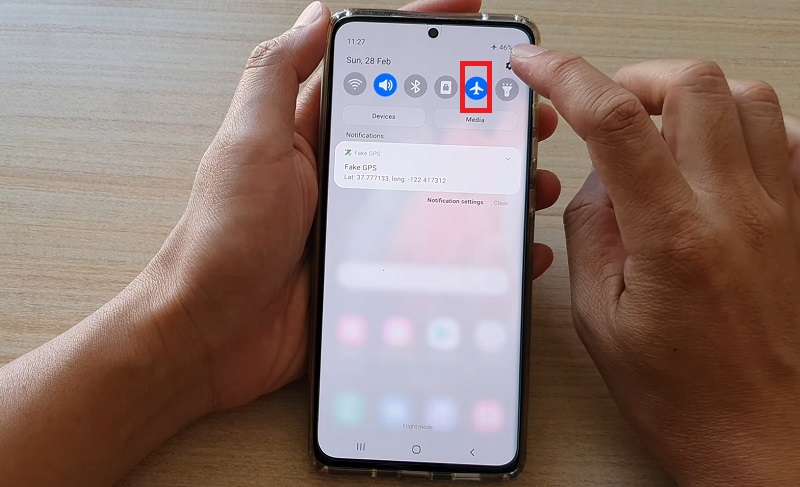 Kích hoạt chế độ trên máy bay