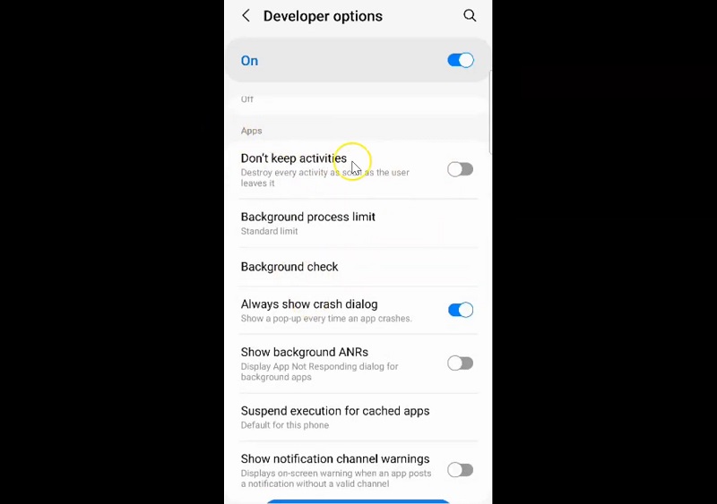 Giới hạn các ứng dụng chạy nền