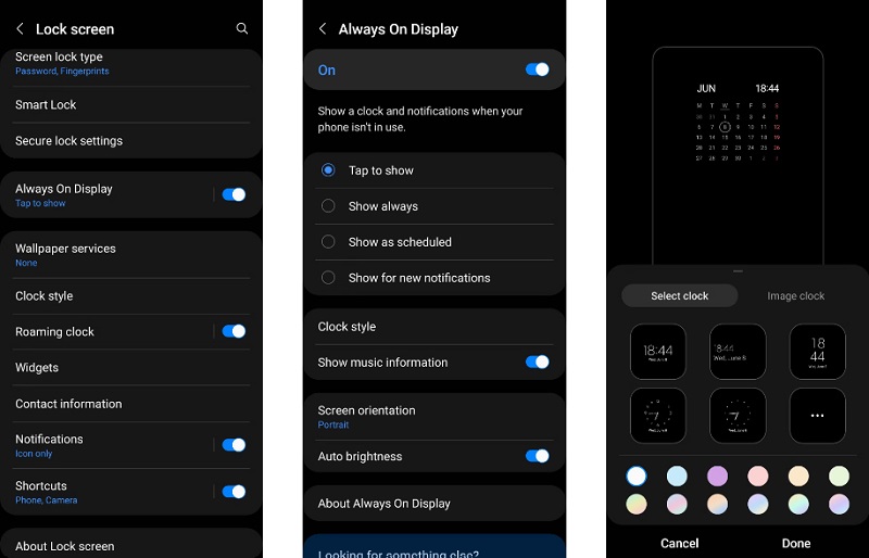 Tùy chỉnh tính năng Always On Display