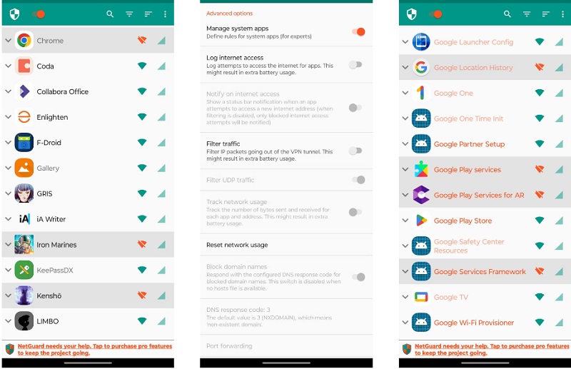 Phần mềm NetGuard