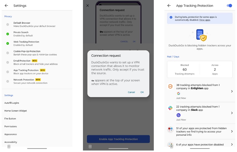 Trình duyệt riêng tư DuckDuckGo