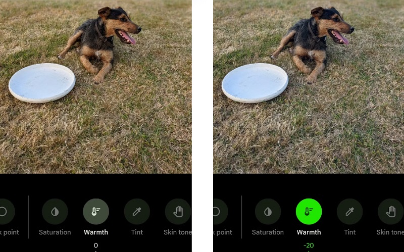 Thay đổi gam màu ấm cho ảnh