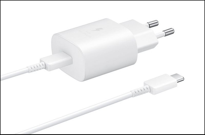 Bộ cốc + cáp Samsung Type - C 25W - Trắng
