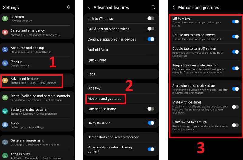 Điều khiển điện thoại bằng cử chỉ