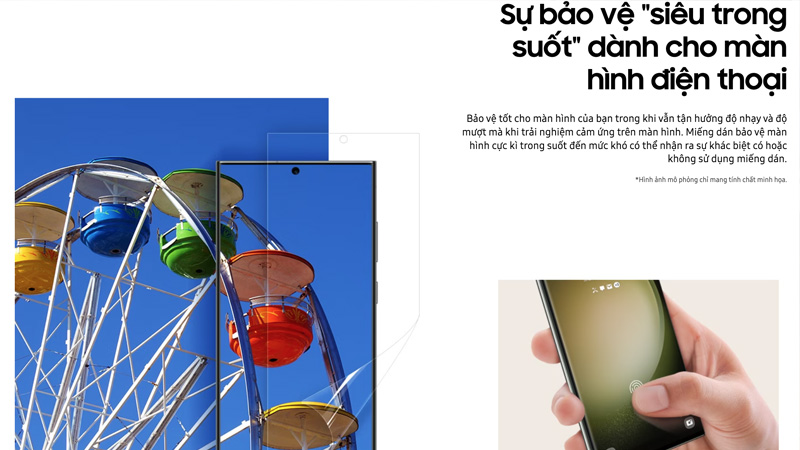 Miếng dán bảo vệ màn hình Galaxy S23 Ultra 5G