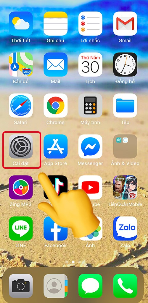 bật định vị iPhone