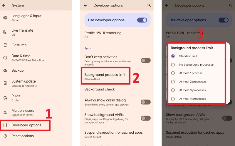 Giới hạn các ứng dụng chạy dưới nền
