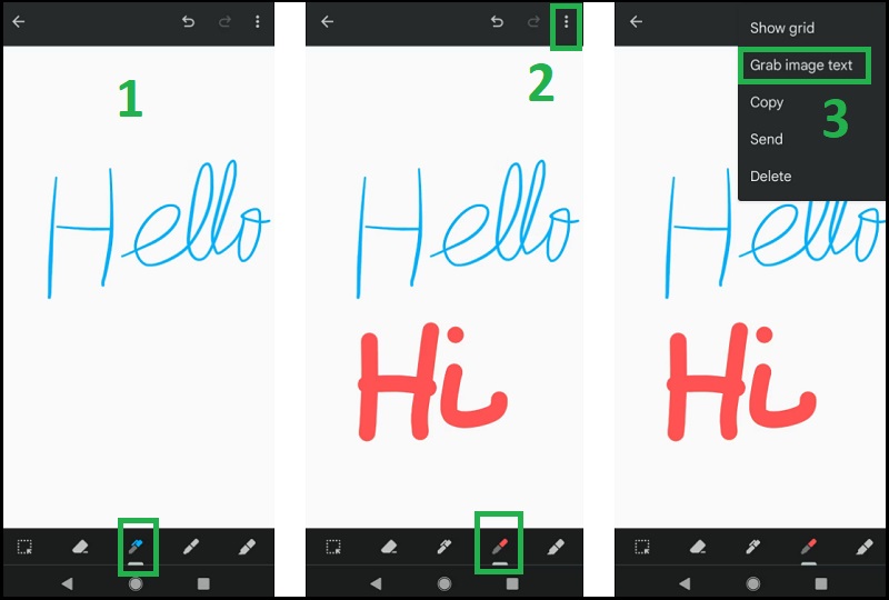 Phác họa ghi chú và lấy văn bản