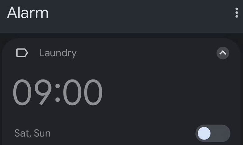 Cài đặt nhãn trên báo thức như lời nhắc hằng ngày