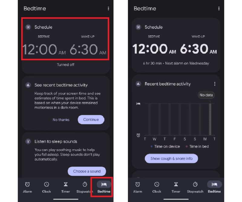 Cài đặt giờ đi ngủ trên điện thoại Android 