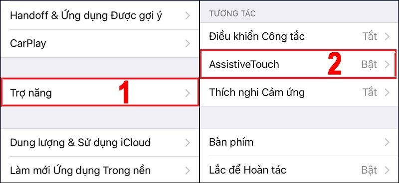 Bật tắt nút Home ảo trên iPhone