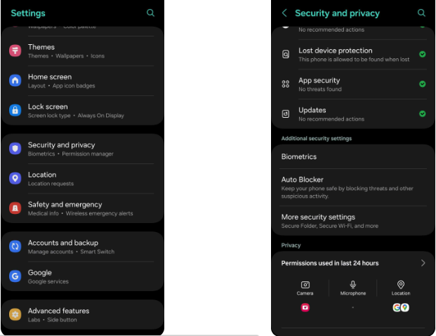 Cách ẩn mật khẩu trên điện thoại Samsung chạy One UI cực hữu ích