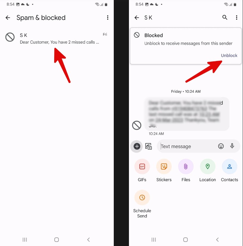 Cách bỏ chặn số trên điện thoại trên điện thoại Samsung cực đơn giản