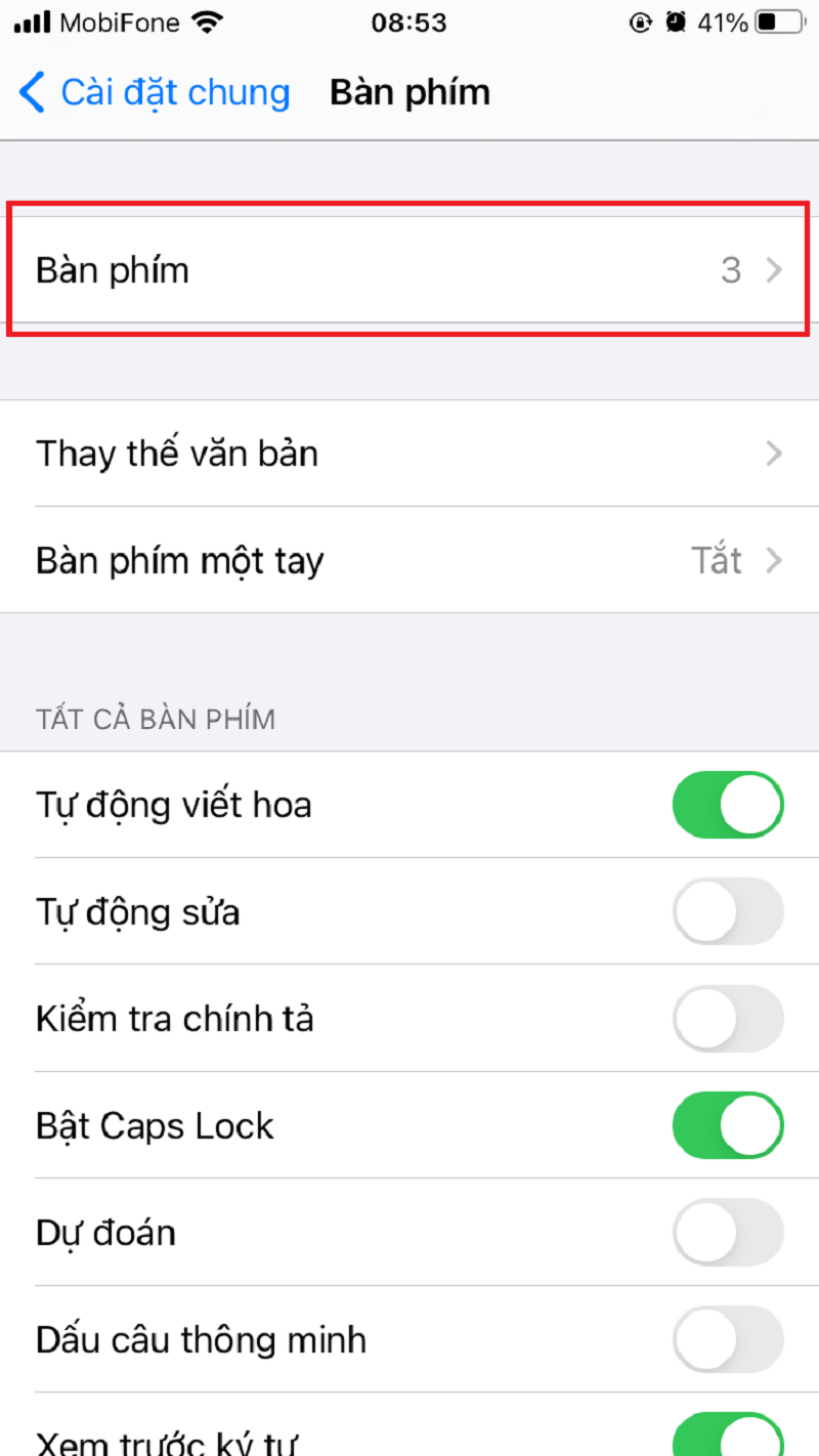Cách chỉnh bàn phím trên iPhone bạn nên biết