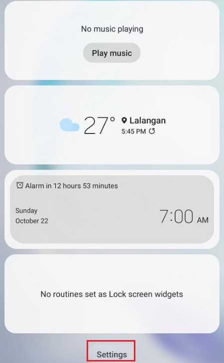Cách xem và sử dụng tiện ích màn hình khóa trên điện thoại Samsung sau khi đã bật màn hình AOD