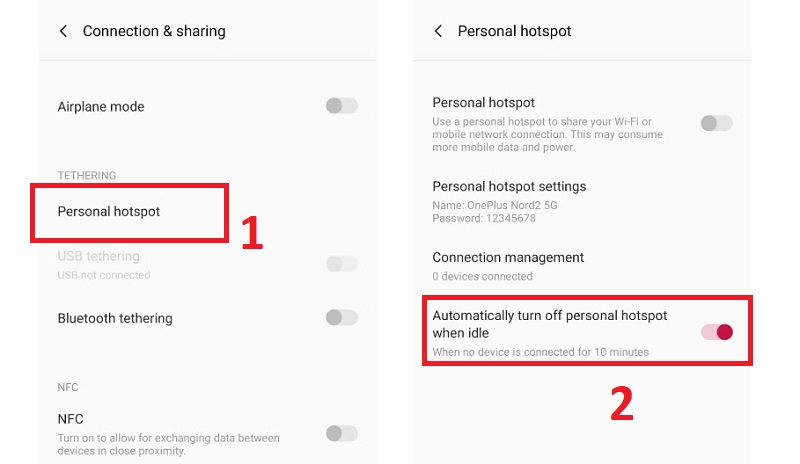 Vô hiệu hóa tùy chọn tắt Điểm phát sóng tự động