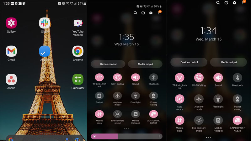 Bật Tự động xoay