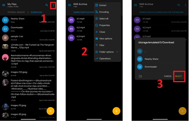 Hoàn tất cách giải nén (mở) tệp RAR trên điện thoại Android