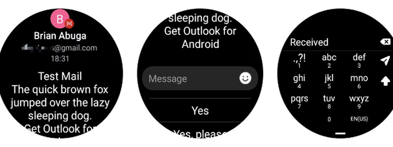 Cách trả lời Gmail từ Galaxy Watch