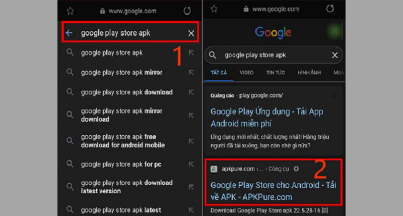 Cách tải CH Play cho điện thoại Samsung