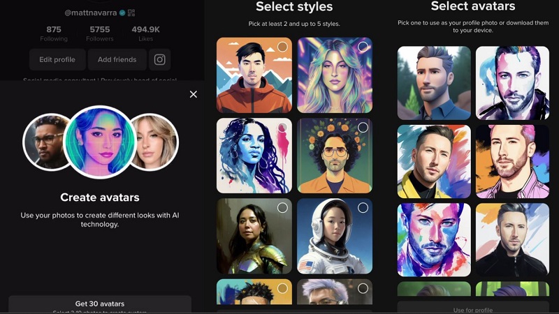 Cách hoạt động của tính năng tạo hình Avatar AI trên TikTok