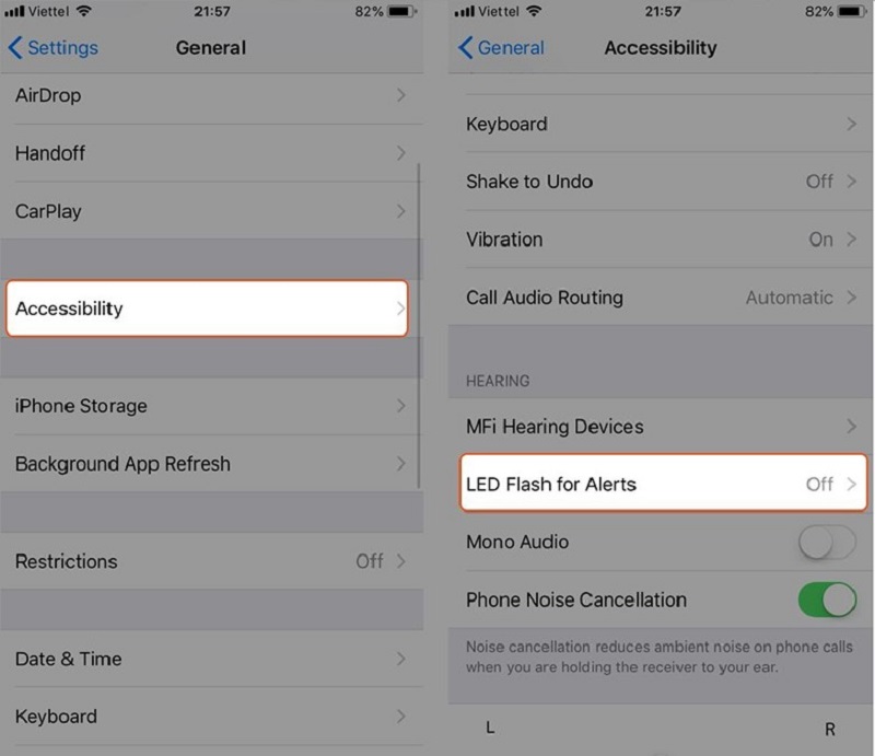 Cách tắt đèn flash của iPhone cực nhanh chóng