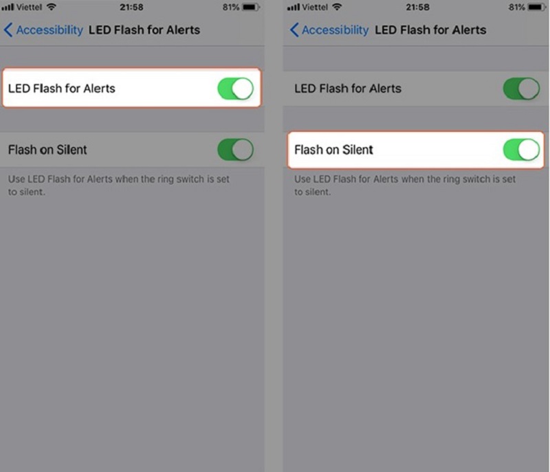Cách tắt đèn flash của iPhone cực nhanh chóng