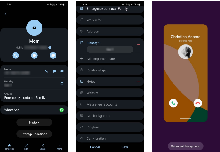 Cách thay đổi hình nền màn hình cuộc gọi đến trên điện thoại Samsung cực hữu ích