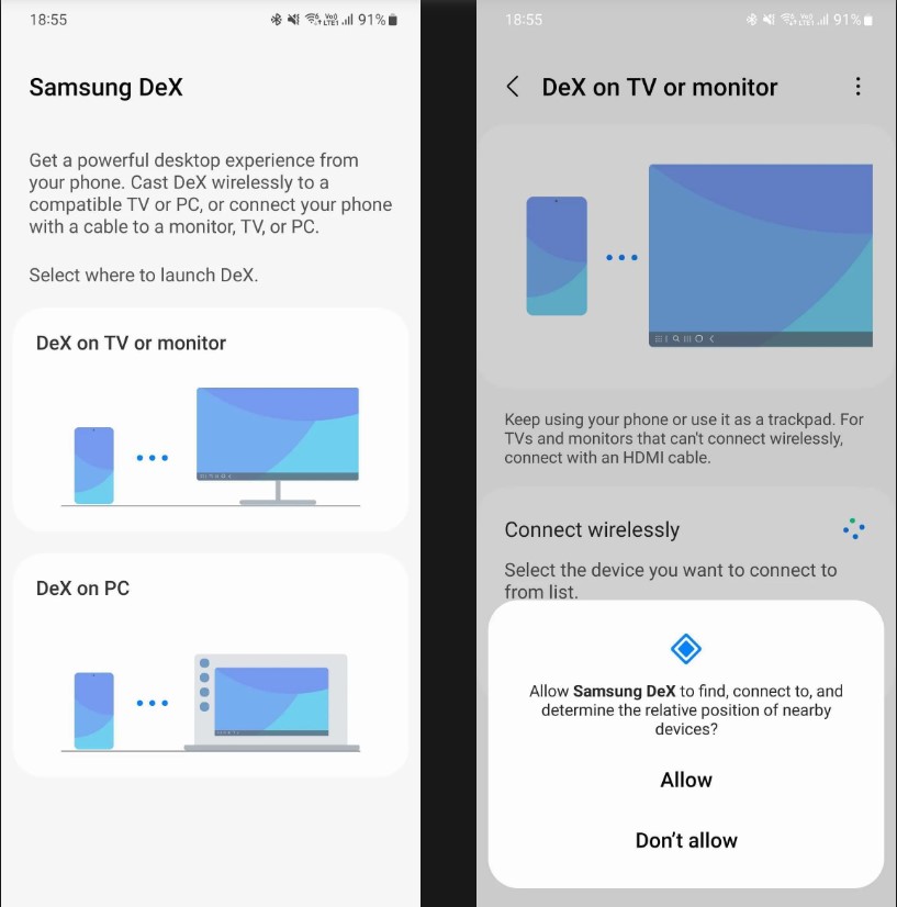 Cách thiết lập và sử dụng Samsung DeX trên điện thoại hoặc máy tính bảng Samsung
