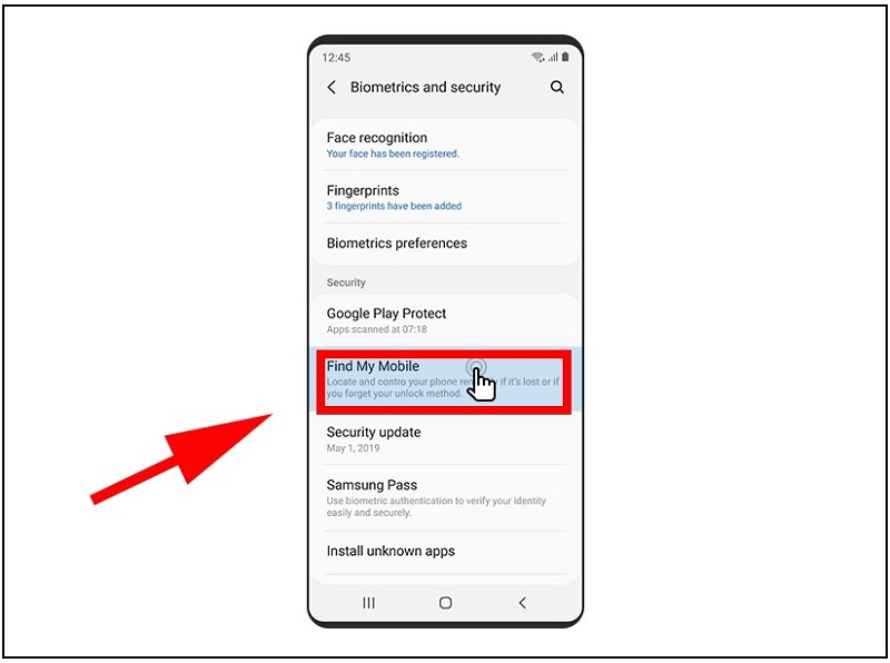 Cách tìm điện thoại samsung bị mất dành cho bạn