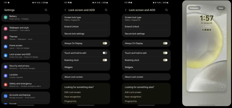 Cách tùy chỉnh màn hình khóa dòng Galaxy S24 với One UI 6.1