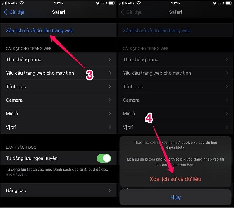    	Cách xóa lịch sử trên iPhone đơn giản nhất