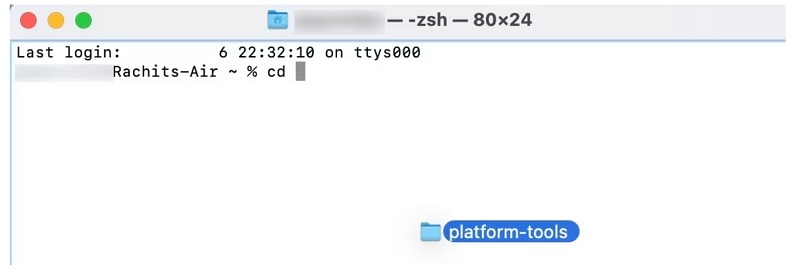 nhập cd theo sau là khoảng trắng