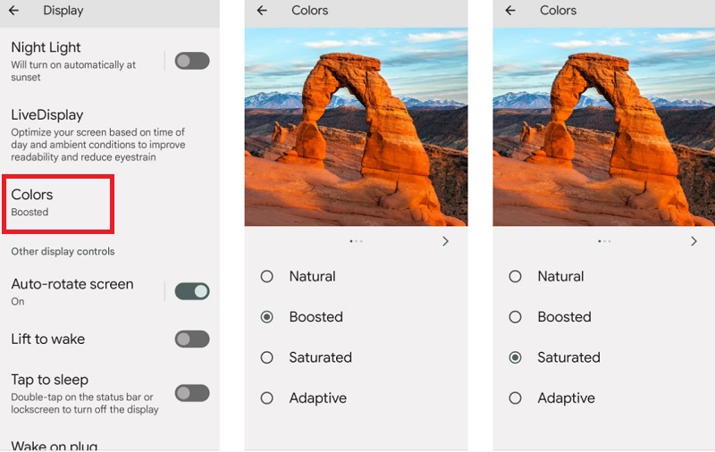 Thay đổi màu sắc