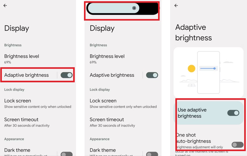 Thay đổi độ sáng