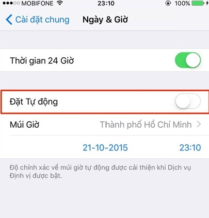 Cách fix lỗi tải ứng dụng: Cài đặt ngày giờ