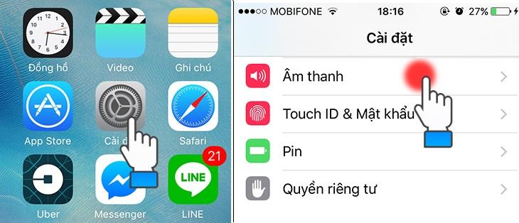 cài nhạc chuông iPhone