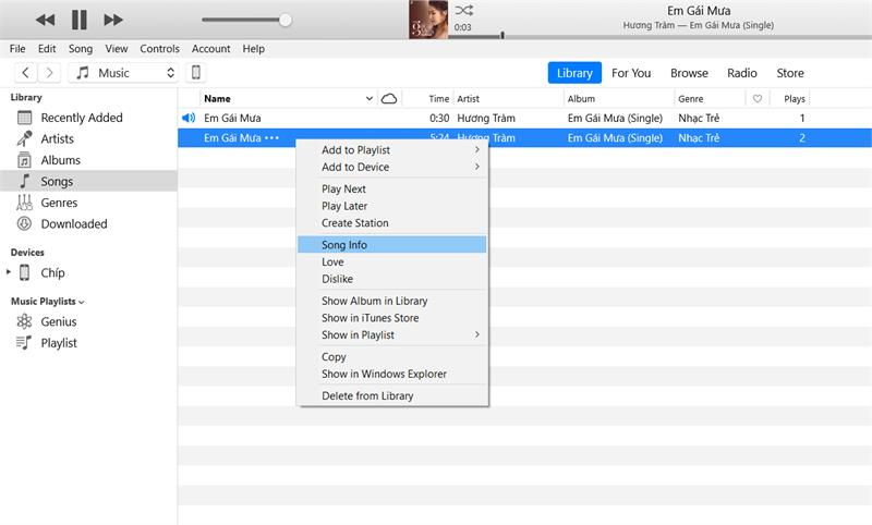 cài nhạc chuông iPhone