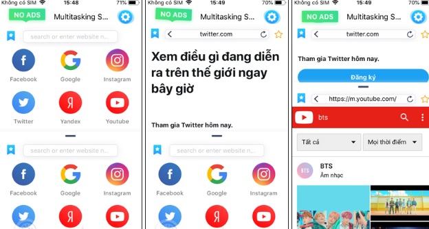 Chia đôi màn hình iPhone