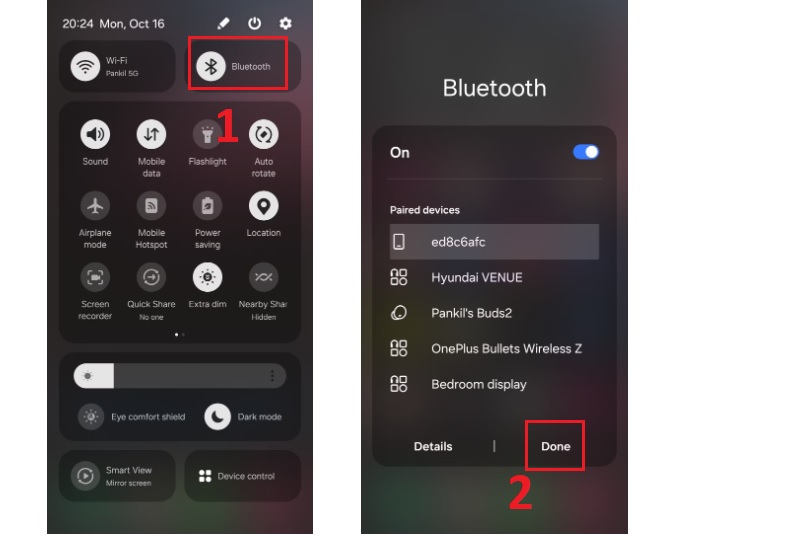 Chấp nhận yêu cầu ghép nối trên cả 2 điện thoại