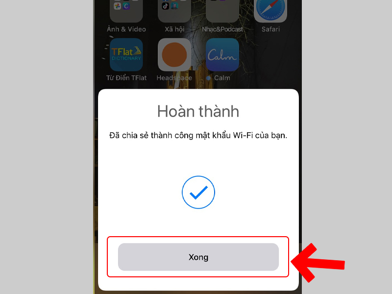 Cách chia sẻ WiFi trên iPhone