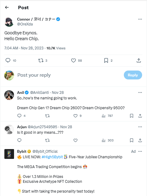 Chip Exynos có thể được đổi tên thành 