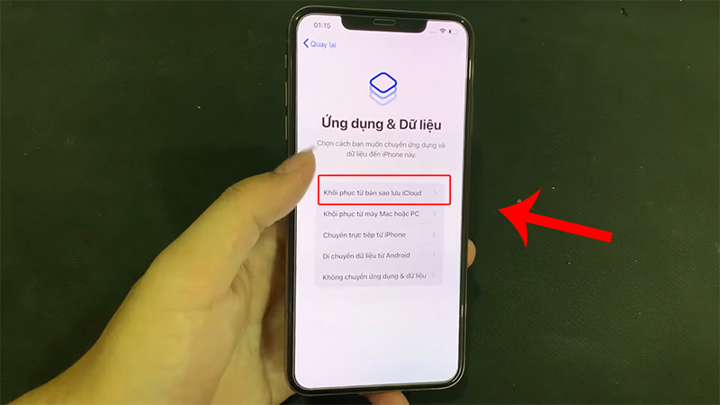 Chuyển dữ liệu từ iPhone sang iPhone bằng iCloud