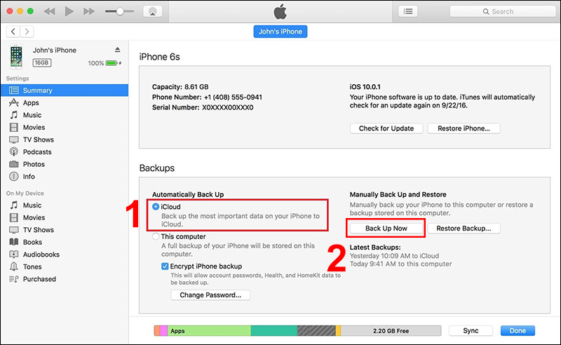 Chuyển dữ liệu từ iPhone sang iPhone bằng OTA
