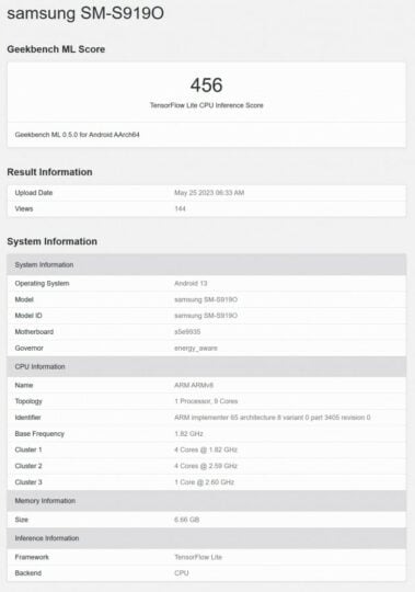 Điểm chuẩn Geekbench bị rò rỉ không phải là của Galaxy S23 FE