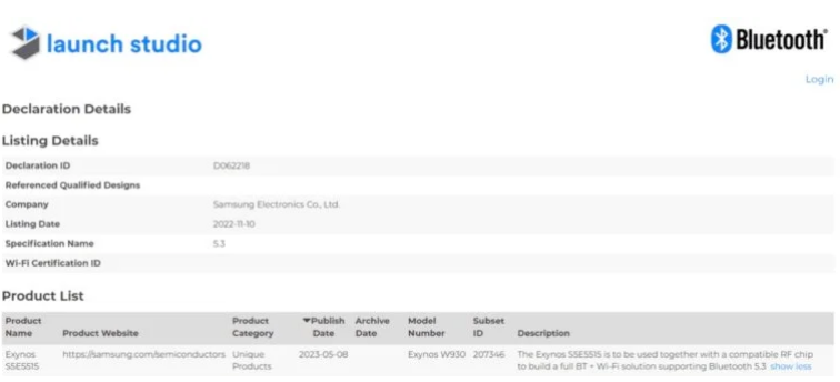 Samsung Exynos W930 có thể ra mắt cùng với dòng Galaxy Watch 6